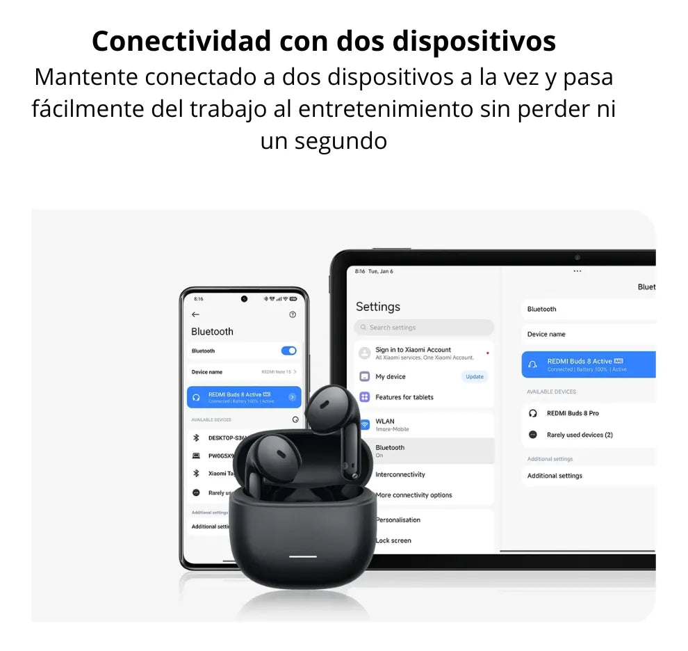 Xiaomi buds 8 active